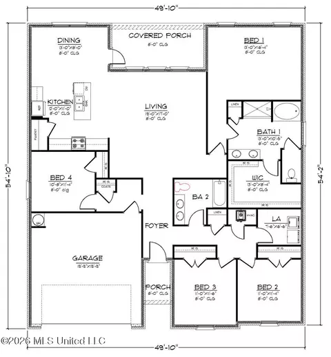Floorplan - 9372 Reserve Blvd, Biloxi, MS 39532 photo 2 of 2