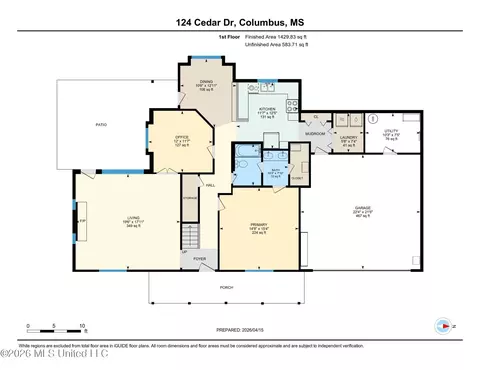 Floorplan - 124 Cedar Dr, Columbus, MS 39705 photo 4 of 4