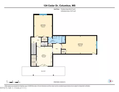 Floorplan - 124 Cedar Dr, Columbus, MS 39705 photo 2 of 4