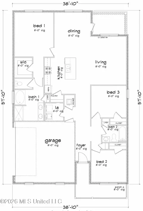Floorplan - 15 Crown Dr, Lucedale, MS 39452 photo 2 of 2