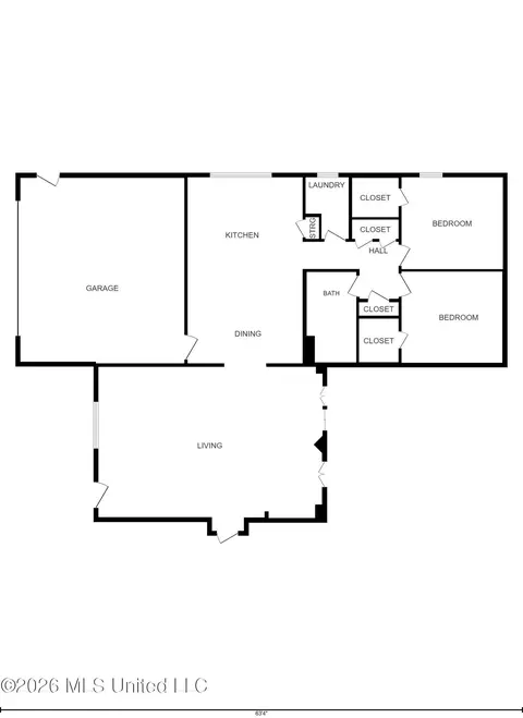 Floorplan - 89364 E Diamondhead Dr, Diamondhead, MS 39525 photo 1 of 1