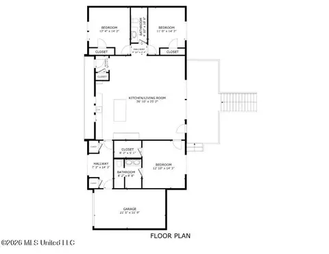 Floorplan - 8780 E Thunderbird Dr, Hernando, MS 38632 photo 1 of 1