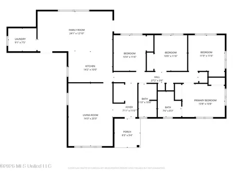 Floorplan - 5730 NE Imperial Dr, Jackson, MS 39211 photo 1 of 1