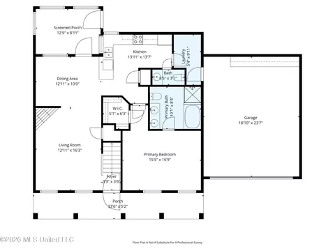 Floorplan - 6795 Goodman Rd, Walls, MS 38680 photo 3 of 4