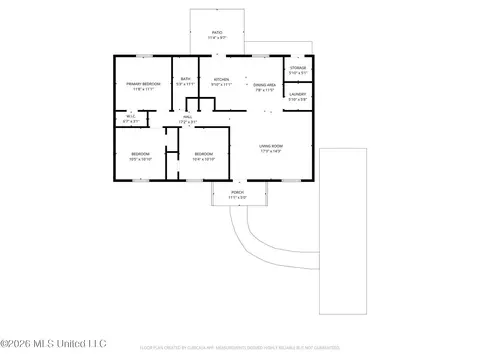 Floorplan - 1704 Brookhollow Cir, Jackson, MS 39212 photo 2 of 2