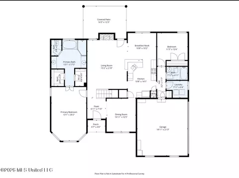 Floorplan - 4929 Bakersfield Dr, Nesbit, MS 38651 photo 1 of 3