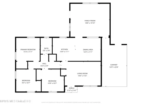 Floorplan - 1439 Gibralter Dr, Jackson, MS 39204 photo 1 of 1