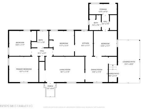 Floorplan - 609 Belvedere Rd, Jackson, MS 39206 photo 1 of 1