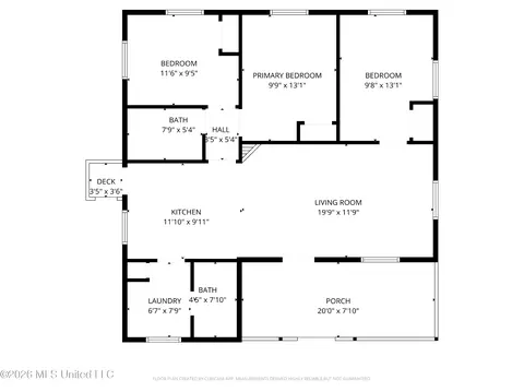 Floorplan - 119 Martin Rd, Brandon, MS 39042 photo 1 of 1