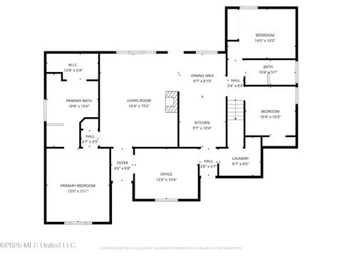 Floorplan - 8574 Bell Brook Dr, Olive Branch, MS 38654 photo 2 of 2