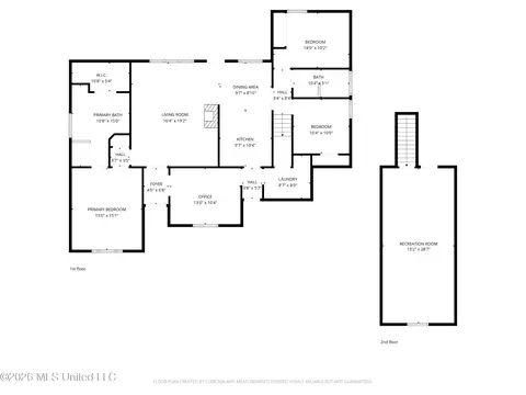 Floorplan - 8574 Bell Brook Dr, Olive Branch, MS 38654 photo 1 of 2