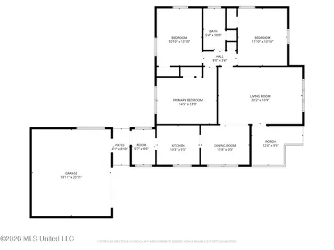 Floorplan - 343 N Broadmoor Dr, Jackson, MS 39206 photo 1 of 1