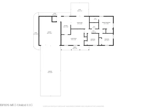 Floorplan - 5741 Wild Flower Dr, Jackson, MS 39209 photo 1 of 1