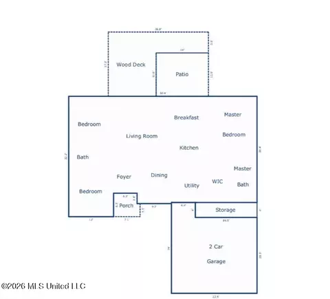 Floorplan - 735 Prominence Dr, Flowood, MS 39232 photo 1 of 2