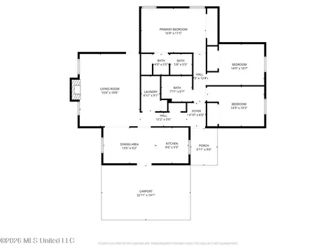 Floorplan - 2137 Thousand Oaks Dr, Jackson, MS 39212 photo 2 of 2