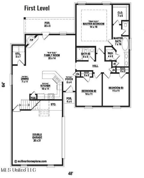 Floorplan - 6344 River Ln, Walls, MS 38680 photo 1 of 2