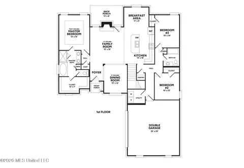 Floorplan - 7627 John Elliott Ln, Hernando, MS 38632 photo 1 of 2