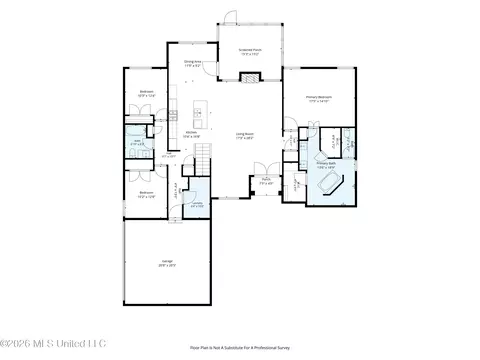 Floorplan - 2945 Fossil Hill Dr, Hernando, MS 38632 photo 1 of 2