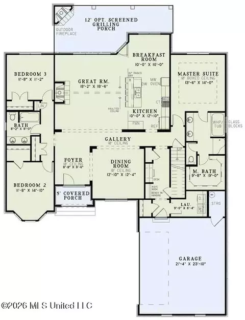 Floorplan - 3636 Hatton Dr, Nesbit, MS 38651 photo 1 of 1