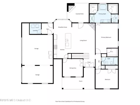 Floorplan - 6282 Chippewa Dr, Olive Branch, MS 38654 photo 1 of 3