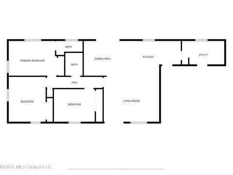 Floorplan - 3428 Kites Ave, Pearl, MS 39208 photo 1 of 1