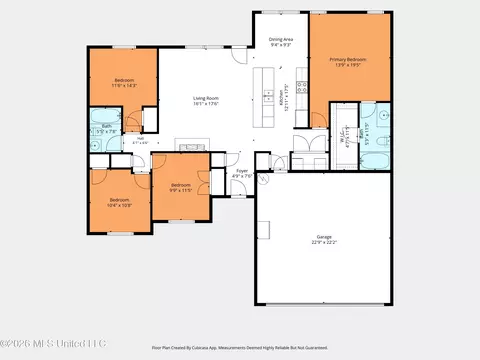 Floorplan - 15 Meadow Path Cir, Picayune, MS 39466 photo 1 of 1
