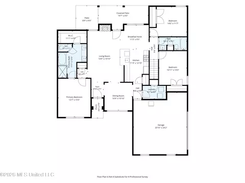Floorplan - 1614 Fall Garden Dr, Hernando, MS 38632 photo 1 of 4