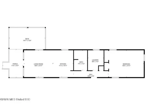 Floorplan - 1058 E Broadwater Rd, Jackson, MS 39212 photo 1 of 2