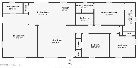 Floorplan - 6301 Cleo Dr, Moss Point, MS 39562 photo 1 of 2