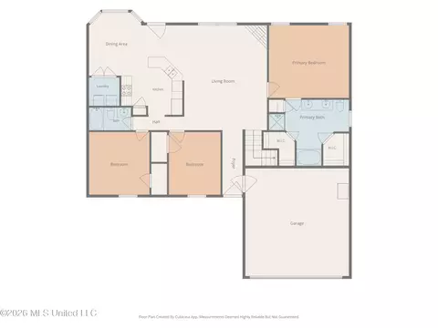 Floorplan - 6140 E Sandbourne, Olive Branch, MS 38654 photo 2 of 3