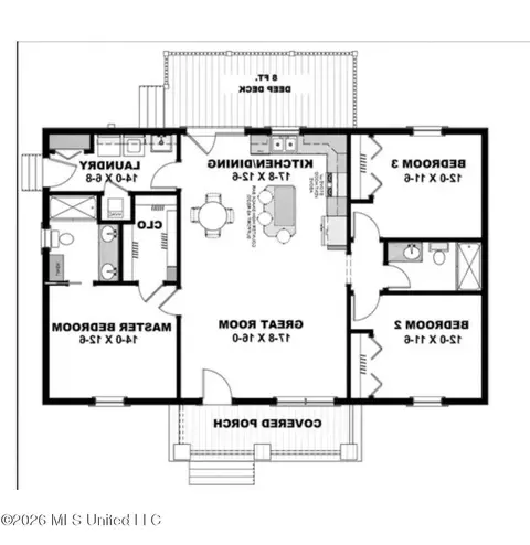 Floorplan - 121 Will Thompson Rd, Picayune, MS 39466 photo 1 of 1