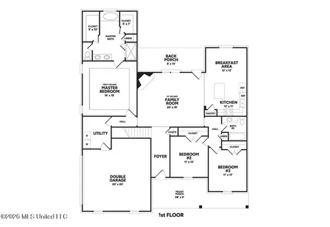 Floorplan - 7671 John Elliott Ln, Hernando, MS 38632 photo 1 of 2