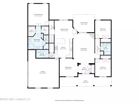Floorplan - 927 Shadow View Dr, Hernando, MS 38632 photo 1 of 3