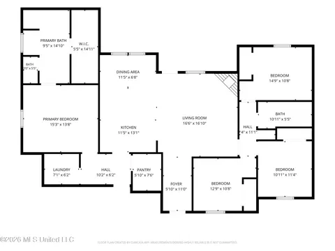 Floorplan - 1300 Elderberry Ln, Pearl, MS 39208 photo 1 of 1