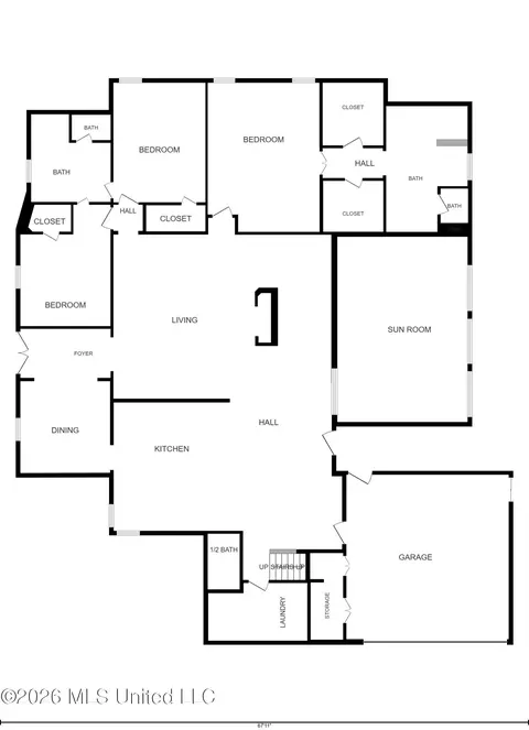 Floorplan - 165 Cody Ln, Brandon, MS 39042 photo 1 of 3