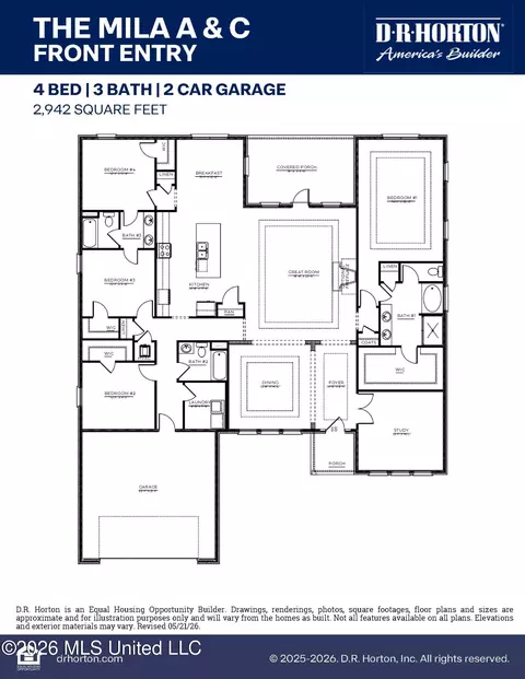 Floorplan - 572 Edenberg Bnd, Pearl, MS 39208 photo 1 of 1