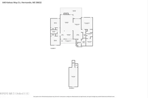 Floorplan - 640 Kaleas Way Cv, Hernando, MS 38632 photo 3 of 3