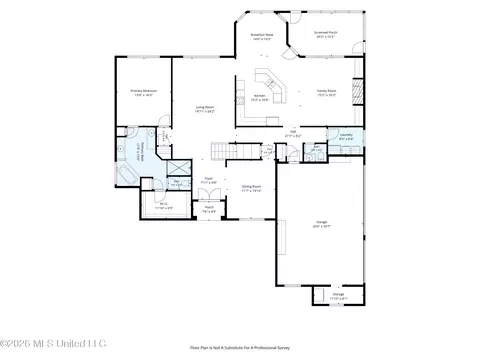 Floorplan - 6459 Carson Dr, Olive Branch, MS 38654 photo 1 of 3