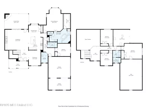Floorplan - 8130 Soaring Oaks Dr, Walls, MS 38680 photo 3 of 3
