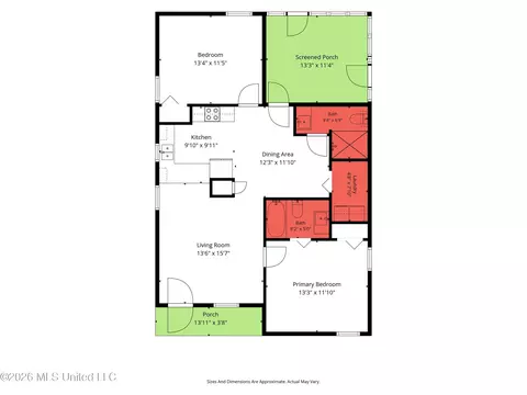 Floorplan - 152 Bexley Rd, Lucedale, MS 39452 photo 1 of 1