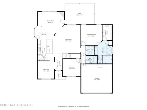 Floorplan - 13511 Birch Bnd, Olive Branch, MS 38654 photo 2 of 3