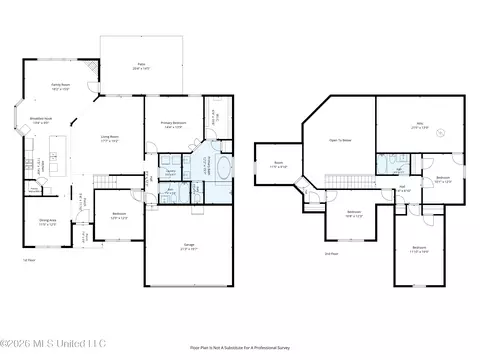 Floorplan - 13511 Birch Bnd, Olive Branch, MS 38654 photo 1 of 3