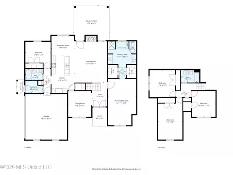 Floorplan - 3125 Wilders Way, Hernando, MS 38632 photo 3 of 3