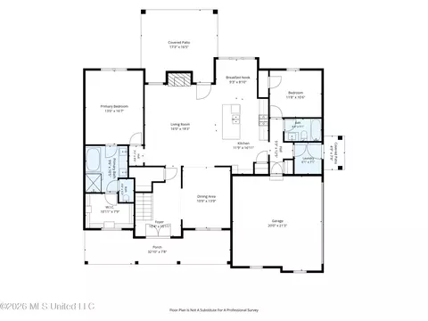 Floorplan - 3180 Wilders Way, Hernando, MS 38632 photo 1 of 3