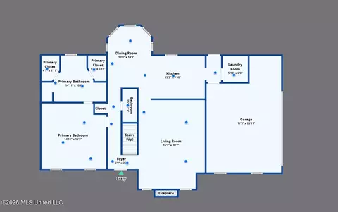 Floorplan - 823 Bibury Pl, Brandon, MS 39047 photo 1 of 1