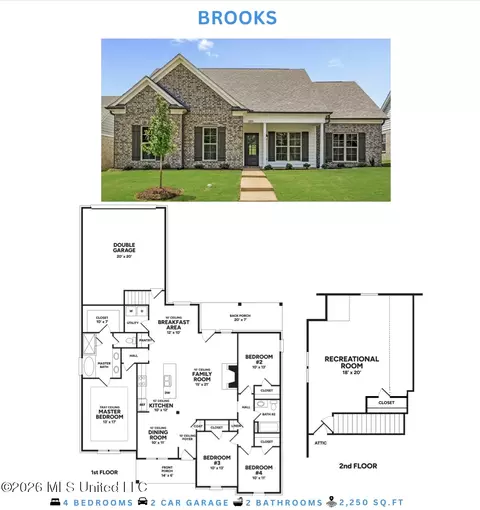 Floorplan - 2144 Scott Meadows Ln, Hernando, MS 38632 photo 1 of 1