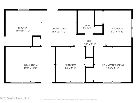Floorplan - 1333 Maria Dr, Jackson, MS 39204 photo 1 of 1