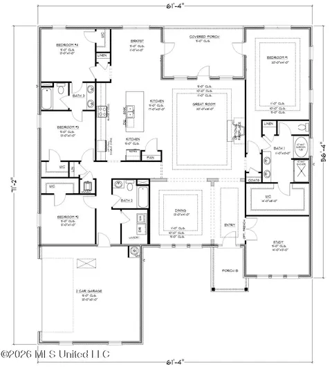 Floorplan - 22290 Success Rd, Saucier, MS 39574 photo 1 of 2