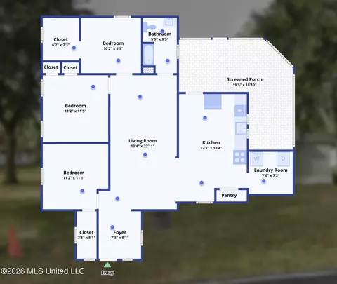 Floorplan - 4013 Griffin St, Moss Point, MS 39563 photo 2 of 2