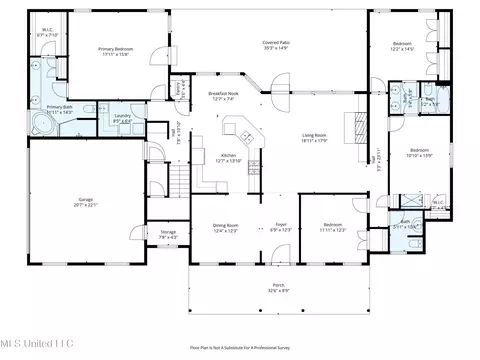 Floorplan - 7247 Eastern Dr, Olive Branch, MS 38654 photo 1 of 3